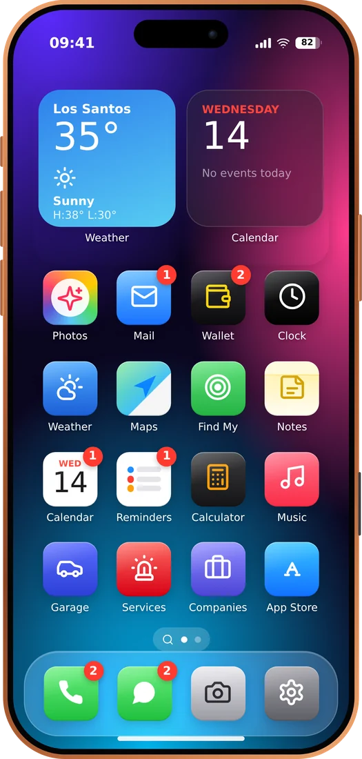 Home screen like iOS 18